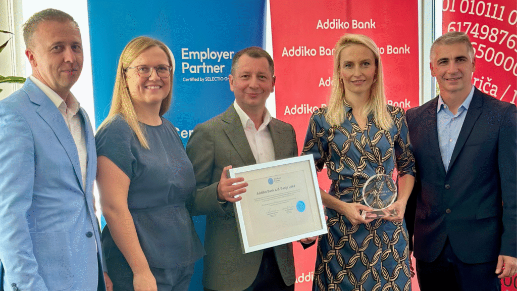 Addiko Bank Banja preuzela Employer Partner certifikat |Poslodavac Partner